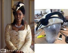 Queen Charlotte: Season 1 Episode 2 Young Lady Danbury's Gold Tricorn Hat