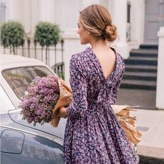 Wasn't Quite The Right Fit For Me. Hopefully Someone Else Else Can Enjoy! Purple Fall Dress, Gal Meets Glam, Fall Dress, Fashion Photography Editorial, Glam Dresses, Gorgeous Gowns, Maxi Dress With Sleeves, Belted Dress, Fall Dresses