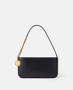 Frayme Baguette Shoulder Bag-Black-large Luxury Baguette Bag With Chain Strap, Luxury Rectangular Baguette Bag With Chain Strap, Modern Everyday Baguette Bag With Chain Strap, Winter Packing List, Gift Guide Women, Boy Outerwear, Pitch Black, Short Denim Skirt, Baguette Bag