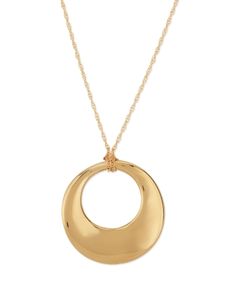 Bloomingdale's Graduate Circle Pendant Necklace in 14K Yellow Gold, 18 - 100% Exclusive Oval Yellow Gold Jewelry With Shiny Finish, Gold-tone Round Necklaces With Polished Finish, Timeless Jewelry With Shiny Finish, Classic Necklace With Shiny Finish For Anniversary, Classic Necklaces With Shiny Finish For Anniversary, Fine Jewelry In Yellow Gold With Shiny Finish, Gold-tone Polished Finish Necklaces, Classic Shiny Finish Necklace For Anniversary, Classic Gold-tone Round Necklace