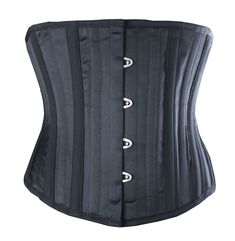 Vollers - Waist Hugger - Black Satin Waist Training Health Issues, Black Satin, Strapless Top, Key