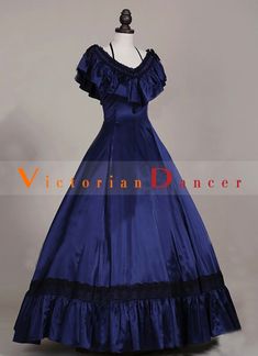 Blue Satins Victorian Edwardian Dresses Princess Titanic Tea Party Ball Gowns    Condition: Brand New  Color: amp;nbsp; As Picture  Material: Stain  Silhouette: Ball Gown  Sleeve Length: Short Sleeve  Dresses Length:Floor-Length  Neckline: V-Neck  Decoration: Ruffles  Style: Vintage  Includes: Dress    amp;nbsp; Elegant Halloween Party Ball Gown, Halloween Ball Gown For Party, Gothic Victorian Ball Gown Dress For Party, Gothic Victorian Ball Gown For Party, Vintage Victorian Dress For Halloween Evening, Gothic Halloween Party Ball Gown, Victorian Ball Gown For Costume Party, Victorian Style Ball Gown For Costume Party, Victorian Ball Gown For Halloween Party