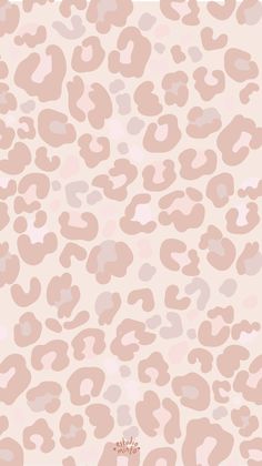 an animal print pattern in pink and beige colors with the word love on it's side