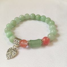 Natural Stone Chrysoprase Australia Jade Beads combine with Chinese Ancient Bamboo beads make a Gorgeous Boho style bracelet.  it's a great healing bracelet and perfect Jewelry gift for her Bamboo Beads, Boho Style Bracelets, Chinese Ancient, Natural Stone Bracelets, Jade Bracelet, Pink Gemstones, Healing Bracelets, Jade Beads, Boho Stil