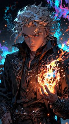 Fashion: #fashion, #style, #outfitinspiration, #beauty Winged Man Art, Ice Mage Male, Aasimar Dnd Male, Male Mage Character Art, Clockwork Sorcerer, Dnd Human Male, Aasimar Sorcerer, Lightning Mage, Celestial Warlock