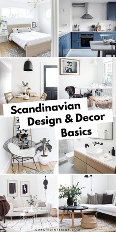 scandinavian design and decor basics for the living room, kitchen, dining room or bedroom