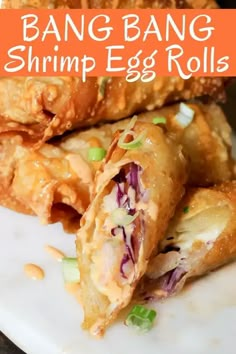 21 Best Recipes That Use Egg Roll Wrappers! Fun Eggroll Recipes, Egg Roll Dinner Ideas, Shrimp Egg Roll Filling Recipes, Easy Shrimp Egg Roll Recipes, Shrimp Spring Rolls Fried, Baked Eggroll Recipes, Easy Egg Roll Recipes Simple, Egg Roll Recipes Pork