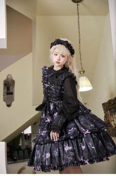 OP Dress♥Ready to Ship♥ Firefly Flower ♥Sweet Lolita Dress – nbsama Op Dress, Lolita Outfits, Layered Dress, Sweet Lolita, Layer Dress, Harajuku Fashion, Lolita Dress, Gothic Lolita, Lolita Fashion