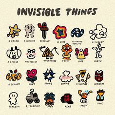 the invisible things sticker sheet