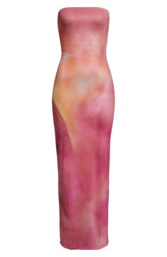 Fitted Tie Dye Maxi Dress, Fitted Tie-dye Maxi Dress, Love Island Outfits, Strapless Summer Dress, Mesh Gown, Best Friend Outfits, Swag Outfits For Girls, Fashion Design Sketches, Friend Outfits