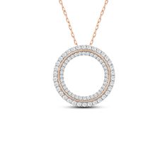 A ring of glitter that looks perfect with everything. This versatile necklace features a hoop pendant with two halos of diamonds. This delicate dazzler can surely give your casual and classy clothes a sparkling finish. Circle Diamond Necklace, Diamond Circle Necklace, Classy Clothes, Gorgeous Engagement Ring, Circle Diamond, Circle Pendant, Conflict Free Diamonds, High Quality Jewelry, Diamond Gemstone