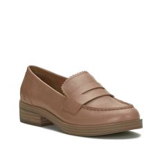 Lucky Brand-Floriss Penny Loafer Dress up smartly for formal occasions with the Floriss penny loafer from Lucky Brand. This slip-on features a leather construction with round moc toe and a stacked block heel for a classic look while the scalloped edges give it a modern lift. Trending Handbags, Penny Loafer, Scalloped Edges, Athletic Sneakers, Penny Loafers, Sneaker Shopping, Kids Bags, Formal Occasion, Classic Looks