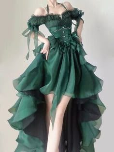 ad eBay - Find many great new & used options and get the best deals for 2024 Green Flower Wedding Dress Heavy Industry Dress Lolita Cosplay at the best online prices at eBay! Free shipping for many products! Green Flower Wedding, Flower Wedding Dress, Op Dress, Wedding Dresses With Flowers, Fantasy Dress, Green Flower