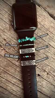 Gunville Bands - Etsy Outfits With Turquoise Jewelry, Cute Apple Watch Bands, Western Fashion Jewelry, Apple Watch Bands Fashion, Apple Watch Fashion, Cowgirl Accessories, Horse Things, Estilo Hippy, Metal Stamped Jewelry