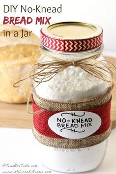 homemade bread mix in a jar