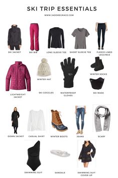 Snow Trip Essentials, Mountain Trip Outfit Winter, Outfits For Mountain Trip Winter, Snowshoeing Outfit, Snow Essentials, Mountain Outfit Winter, Ski Trip Essentials, Ski Essentials, Colorado Ski Trip