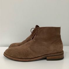 Excellent Preowned Condition Thursday Boot Co. Suede Brown Chukka Lace Up Men Size 14 Ankle-high Suede Work Boots With Leather Sole, Suede Chukka Boots With Goodyear Welted Round Toe, Casual Suede Closed Toe Work Boots, Brown Suede Closed Toe Work Boots, Goodyear Welted Suede Desert Boots With Round Toe, Suede Work Boots With Goodyear Welted Round Toe, Goodyear Welted Suede Work Boots With Round Toe, Casual Goodyear Welted Leather Lace-up Shoes, Suede Desert Boots With Leather Footbed