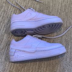 2018 Wmns Air Force 1 Jester Xx 'Violet Mist' Light Wear Nike Lavender Sneakers For Streetwear, Nike Lavender Sneakers For Sports, Nike Lavender Low-top Sneakers, Custom Purple Sneakers For Sports, Sporty Custom Sneakers With Round Toe In Purple, Nike Purple Sneakers, Purple Low-top Custom Sneakers With Air Max Cushioning, Air Force 1, Air Force