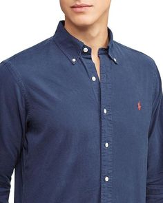 With its classic fit and roomy silhouette, this 100% cotton oxford button down is the perfect shirt for every Instagram post. Featuring a lower armhole and fuller sleeve for all-day comfort, along with button details, split back yoke, and embroidered left chest pony that give this shirt enduring style. Available in your choice of versatile colors, it's the essential piece for looking put together whether hanging with friends or capturing your next feed. Comfortable enough for every occasion. Hanging With Friends, Heritage Brands, Polo Ralph Lauren Mens, Perfect Shirt, Free Shirts, Full Sleeve, Sleeve Cotton, Polo Ralph, Oxford