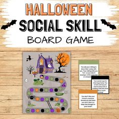 halloween social skill board game for kids