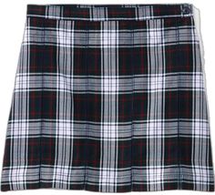 Kids Plaid, Box Pleat Skirt, Pleat Skirt, Shipt Shopper, Box Pleats, White Plaid, Skirt Top, Lands End, Pleated Skirt