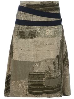 JEAN PAUL GAULTIER VINTAGE Focus Damnit, Upcycling Fashion, Patchwork Skirt, Printed Skirt, Patchwork Jeans, Upcycled Fashion, Skirt Design