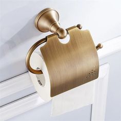 48273196745008 Brass Bathroom Hardware, Bronze Bathroom Accessories, Antique Brass Bathroom, Brass Toilet Paper Holder, Bathroom Holder, Bathroom Toilet Paper Holders, Towel Shelf, Bronze Bathroom, Double Towel Rail