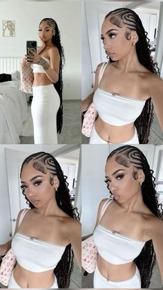 Braided Hairstyles For Black Women Cornrows, Vacation Hairstyles, Box Braids Hairstyles For Black Women, Cute Braided Hairstyles, Braids Hairstyles Pictures, Braided Cornrow Hairstyles, Cute Box Braids Hairstyles, Quick Braided Hairstyles, Protective Hairstyles Braids