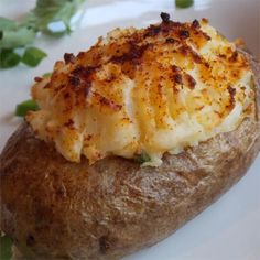 Chef John's Twice-Baked Potatoes Martha Stewart Baked Potato, Make Ahead Twice Baked Potatoes, Twice Baked Potato Recipe, Best Twice Baked Potatoes, Recipes Potatoes, Broccoli Recipes Casserole, Veggie Casserole, Chef John