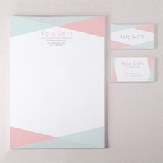 the stationery is neatly organized and ready to be used for business cards or stationary notepads