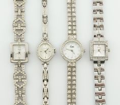 Collection of Cocktail Vintage Silver-Tone Watches 1 Limit This silver-tone watch features a rectangular case with a white dial and an Art Deco style bracelet embellished with stones. Dimensions: Bracelet Length: up to 15.4 cm (6.1 inches) - adjustable Case Width: 1.8 cm (0.7 inches) Case Length: 2 cm (0.8 inches) Bracelet Width: 1.9 cm (0.7 inches) Condition: The watch is in good condition, with details shown in the photos. 2 Sekonda This slender silver-tone watch boasts an oval case with a gre Silver Rectangular Jewelry And Watches For Anniversary, White Rectangular Watch For Gift, Rectangular White Watch As Gift, Rectangular White Watch Gift, Rectangular Silver Watch As A Gift, Silver Rectangular Metal Watch, Rectangular Silver Metal Watch, Watches For Ladies, Cocktail Vintage