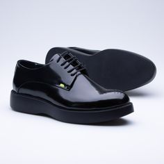 Buy Black Romeo Classic Shoes, admired for its elegant creations and quality materials and craftsmanship, Made in Turkey. Top-laced Classic Shoes; Outer Surface is 100% Natural Leather and Inner Surface is 100% Natural Leather Produced in Turkey with Great Meticulousness. BASE: With its natural structure; EVA (Soft and Light Base) shaped according to ground temperature. It makes you feel the comfort at the highest level with its mind-blowing soft texture and super light on the ground contact. Ba Modern Lace-up Leather Shoes For Derby, Modern Lace-up Loafers With Rubber Sole, Semi-formal Lace-up Shoes With Rubber Sole And Almond Toe, Semi-formal Lace-up Shoes With Rubber Sole And Round Toe, Office Wingtip Lace-up Shoes With Contrast Sole, Elegant Lace-up Oxfords With Contrast Sole, Patent Leather Wingtip Lace-up Shoes With Leather Sole, Elegant Derby Lace-up Shoes With Stitched Sole, Modern Wingtip Lace-up Shoes With Rubber Sole