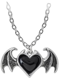 Alchemy Gothic Jewelry, Demon Heart, Black Heart Necklace, Black Demon, Black Lace Choker, Gothic Shop, Alchemy Gothic, Gothic Jewellery, Attitude Clothing