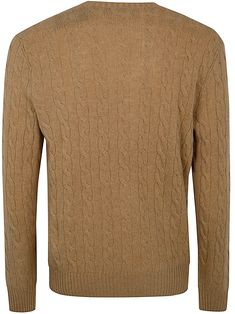 Long Sleeve Crew Neck Pullover from Polo Ralph LaurenComposition: 90% Wool, 10% Cashmere Classic Brown Polo Sweater With Crew Neck, Classic Brown Crew Neck Polo Sweater, Classic Outerwear With Ribbed Collar And V-neck, Classic V-neck Outerwear With Ribbed Collar, Classic Cable Knit Long Sleeve V-neck Sweater, Classic Cable Knit V-neck Sweater, Classic Brown Crew Neck Cardigan, Classic Crew Neck Cable Knit Cardigan, Classic Crew Neck Cable Knit Outerwear