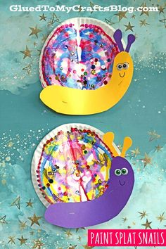 the paper plate snail craft for kids to make is an easy and fun art project