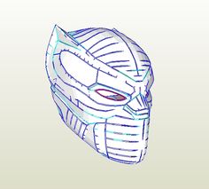 an image of a drawing of a mask