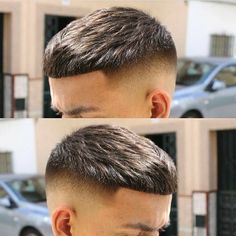 Types Of Hairlines, Hair Types Men, Very Short Hair Men, Short Fade Haircut, Crop Haircut, Taper Fade Haircut, Crop Hair, Mens Hairstyles Thick Hair, Men's Short Hair