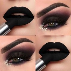 Eye Makeup Pictures, Black Lipstick, Makijaż Smokey Eye, Eye Makeup Designs, Gothic Makeup, Creative Eye Makeup, Dark Makeup, Eye Makeup Art, Makeup Pictures