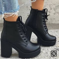 HIGH HEELS ��👠 · Eoooh❣❣ · Online Store Powered by Storenvy Girls Shoes Teenage, Hak Tinggi, Kids Cowboy Boots, Ankle Boots Dress, High Heels Boots, Black Shoes Heels, Boots For Short Women, Beige Outfit, Trendy Boots