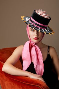 Crazy Hat Day, Hat Day, Crazy Hats, Elegant Hats, Dupioni Silk, Low Bun, Silk Bow, Hat Ideas, Weird Fashion