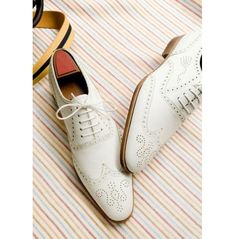 Handmade men wingtip dress shoes, men brogue shoes men white formal shoes White Dress Shoes Men, Chelsea Shoes, White Leather Shoes, White Dress Shoes, Brogues Men, Custom Design Shoes, Leather Brogues, Oxford Shoes Men, Leather Oxford Shoes