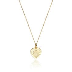 Our beautiful solid gold small heart St Christopher necklace complements any look with just the right amount of sparkle. Being hallmarked solid 9ct gold, this St Christopher pendant is made to last. JEWELLERY CARE To keep your jewellery shining bright, we recommend giving it a little care over time. By using a soft, lint-free jewellery cloth, you can remove blemishes that result from body oils, perfumes and lotions, whilst protecting the finish on your beautiful Lily & Roo jewellery from future Vacation Fits, St Christopher Necklace, Business Nails, Dream Things, St Christopher Pendant, Heart Prints, Blemish Remover, St Christopher, Saint Christopher