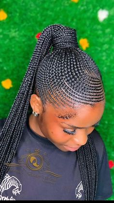 Difficulty: Easy Straight Side Braids African, Nairobi Lines Hairstyle, Pencil Hairstyles Braids 2023, Straight Up Braids African Long, Long Straight Up Cornrows, Yeboyebo Hairstyles 2023, Straight Up Hairstyles Braids 2024, Straight Back Braids Cornrows Hairstyles With Designs, Ghana Weaving Hairstyles Shuku