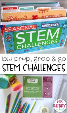 Low Prep Stem Challenges, Elementary Stem Activities, Steam Ideas