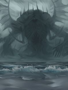 an image of a giant monster in the water