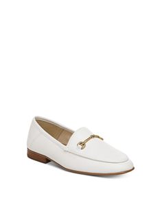 Sam Edelman Girls' Loraine Loafers - Toddler, Little Kid, Big Kid White Classic Moccasins For Spring, Spring White Dress Shoes For Work, White Dress Shoes For Workwear In Spring, White Dress Shoes For Spring Work, White Spring Dress Shoes For Workwear, White Round Toe Flats For Fall, White Slip-on Dress Shoes For Spring, Casual Dress Shoes For Spring, White Slip-on Moccasins For Spring