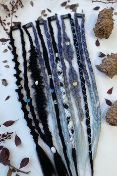 Haircuts For Long Hair Curly, Artificial Dreads, Clip On Braids, Hair Boho Style, Clip In Dreads, Horn Headdress, Accessories For Hair, Long Hair Curly, Boho Hair Wrap