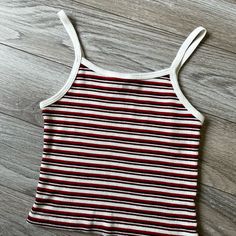 Never Worn, Super Lightweight And Fresh For The Summer. Tops Brandy Melville, Spaghetti Strap Crop Top, Strap Crop Top, Brandy Melville Tops, Cute Fits, Brandy Melville, Aesthetic Clothes, Brandy, Cool Shirts