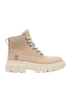 Make a statement in the Timberland Greyfield Mid Lace Booties for Women in Lite Beige! Crafted with leather uppers and worksite-inspired with a contemporary design, these surprisingly lightweight boots are packed with benefits. Features: Timberland Style: TB0A2FT6EN7 Color: Lite Beige Women’s boots Upper made with Premium Timberland Leather Lace-up style OrthoLite footbed Outsole made with rubber pods Ground-contact EVA midsole Measurements from size 6: Heel: 1.5” Shaft height: 4 1/4" Timberland Greyfield, Beige Timberlands, Baddie Vibes, Booties For Women, Timberland Boots Women, Lightweight Boots, Lace Booties, Timberland Style, Timberlands Shoes