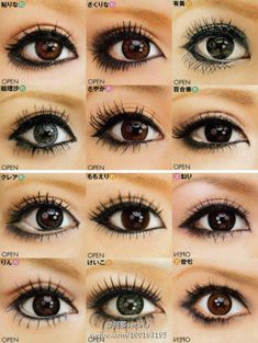 Teknik Makeup, Eyeliner Styles, Smink Inspiration, Japanese Makeup, Circle Lenses, Asian Eye Makeup, Asian Eyes